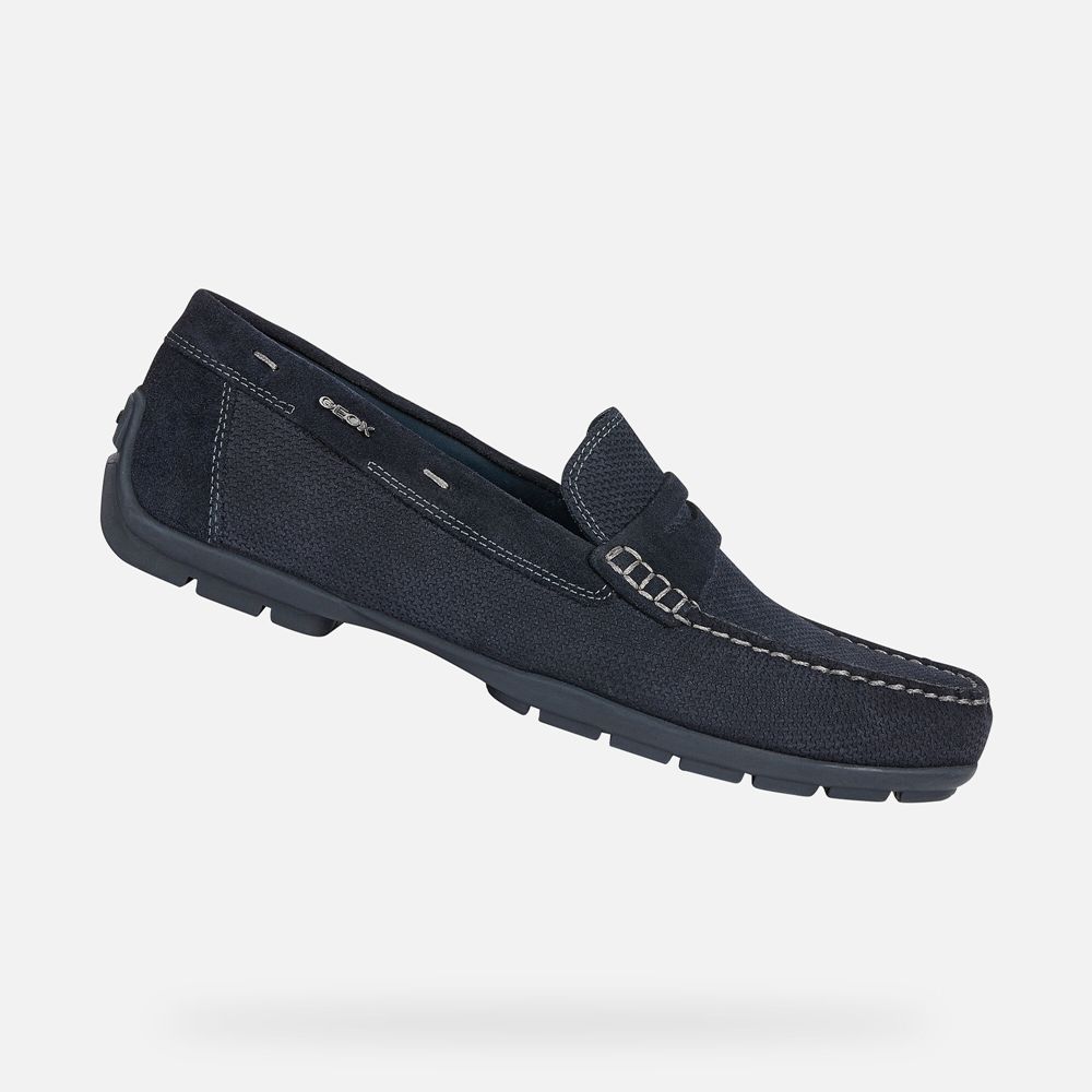 Geox Erkek Loafers Lacivert - Moner 2Fit - USF-735142